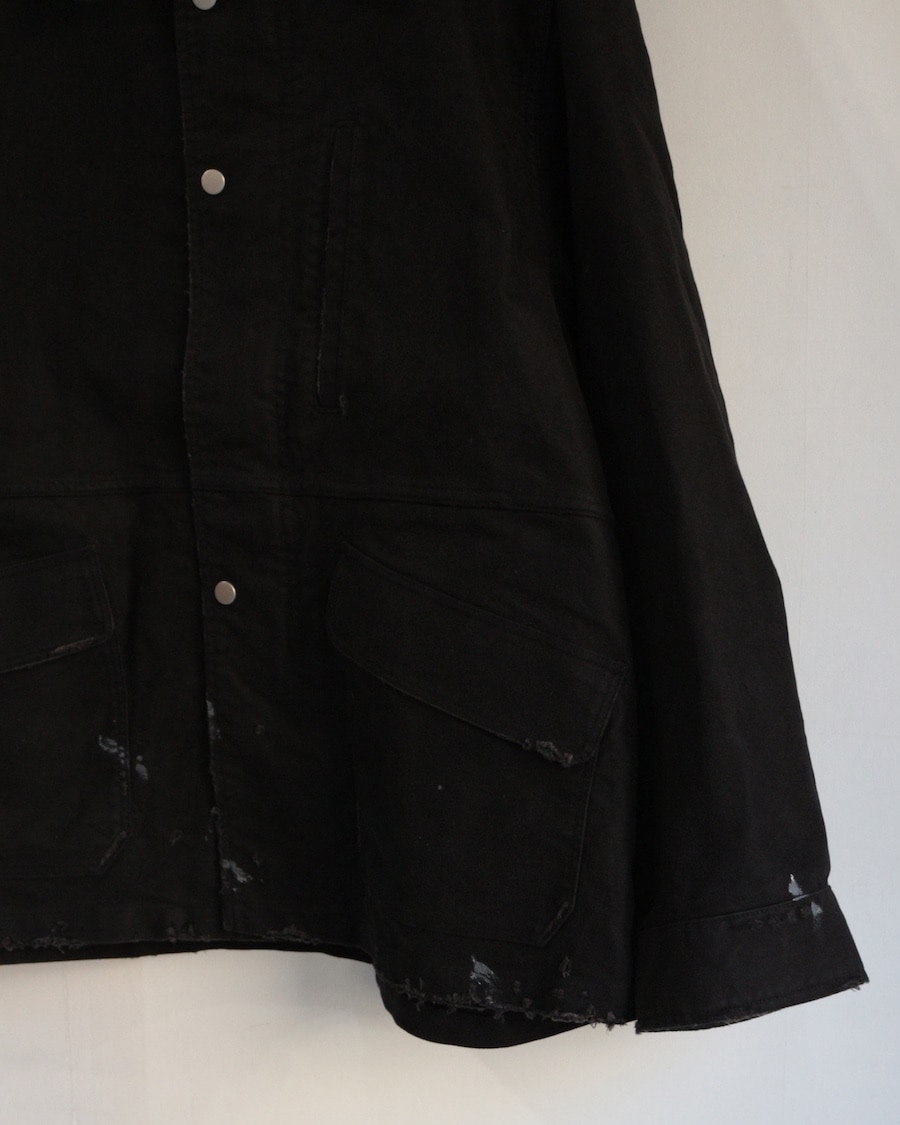 ANCELLM (󥻥) |MOLESKIN WORK JACKET - BLACK 