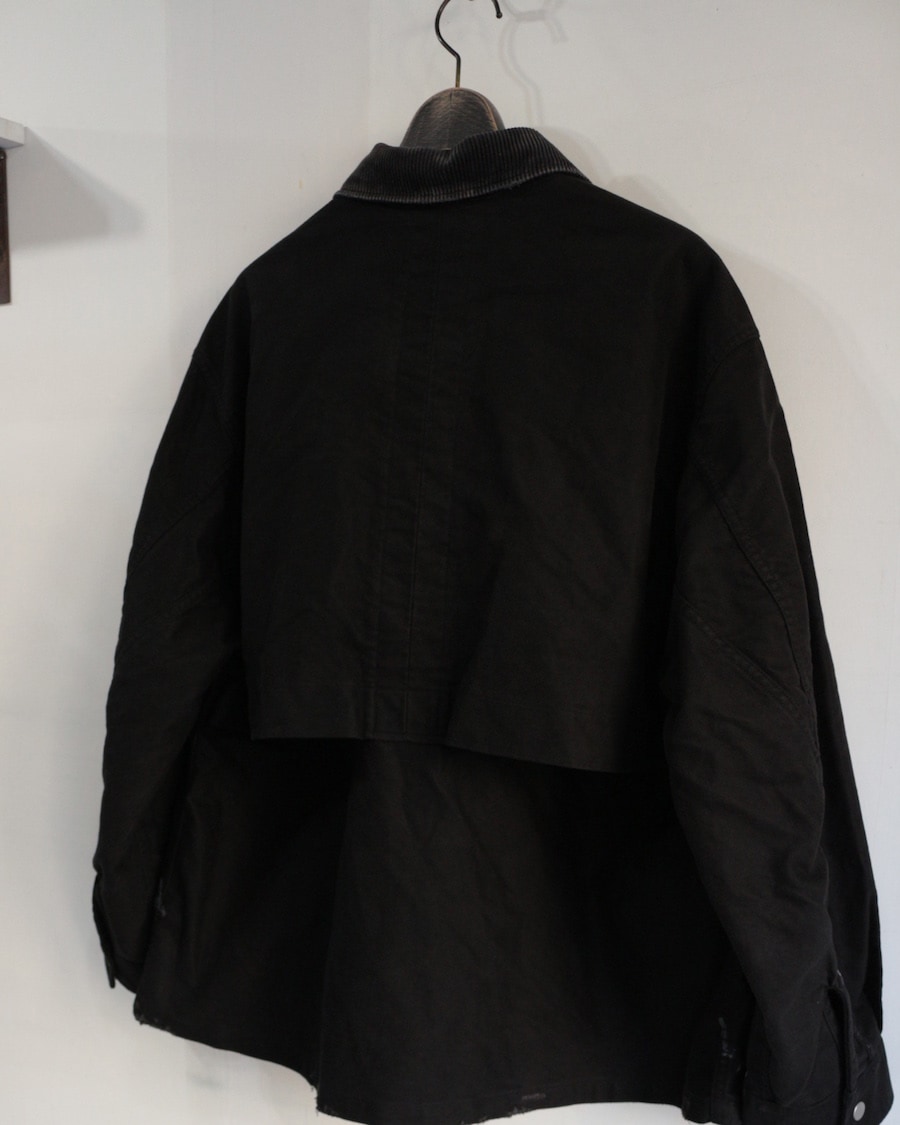 ANCELLM (󥻥) |MOLESKIN WORK JACKET - BLACK 