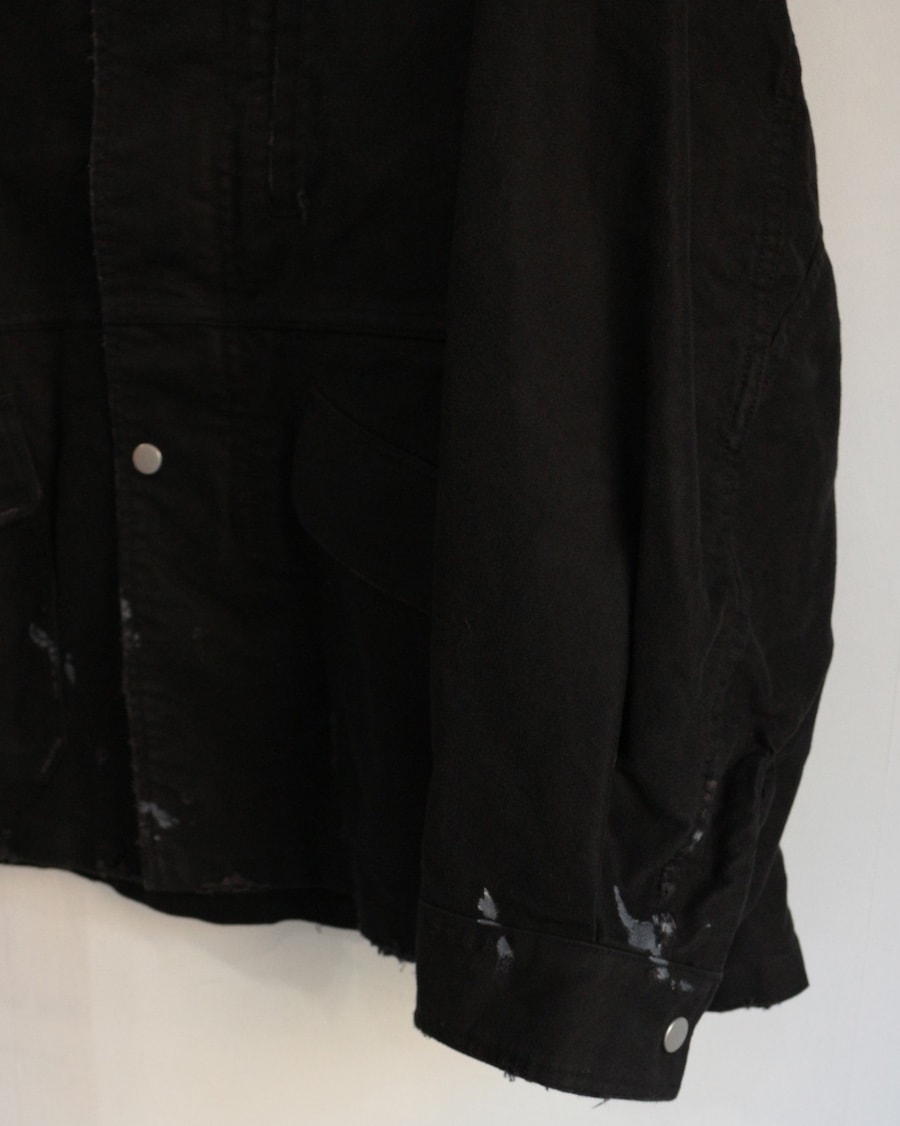ANCELLM (󥻥) |MOLESKIN WORK JACKET - BLACK 