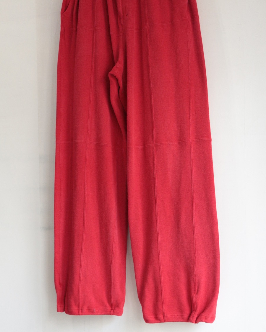 ANCELLM (󥻥) | SWITCHING SMOOTH KNIT PANTS (å󥰥ࡼ˥åȥѥ) - RED