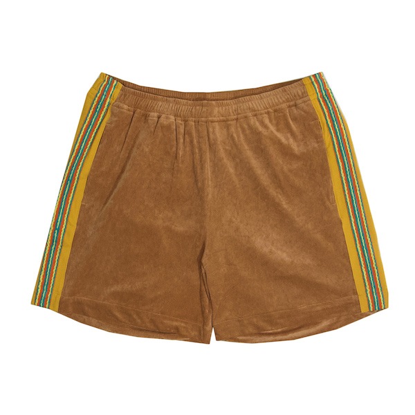 Sasquatchfabrix. (率åե֥å) | LACE TAPE VELOUR SHORTS (졼ơץ٥硼) - BROWN