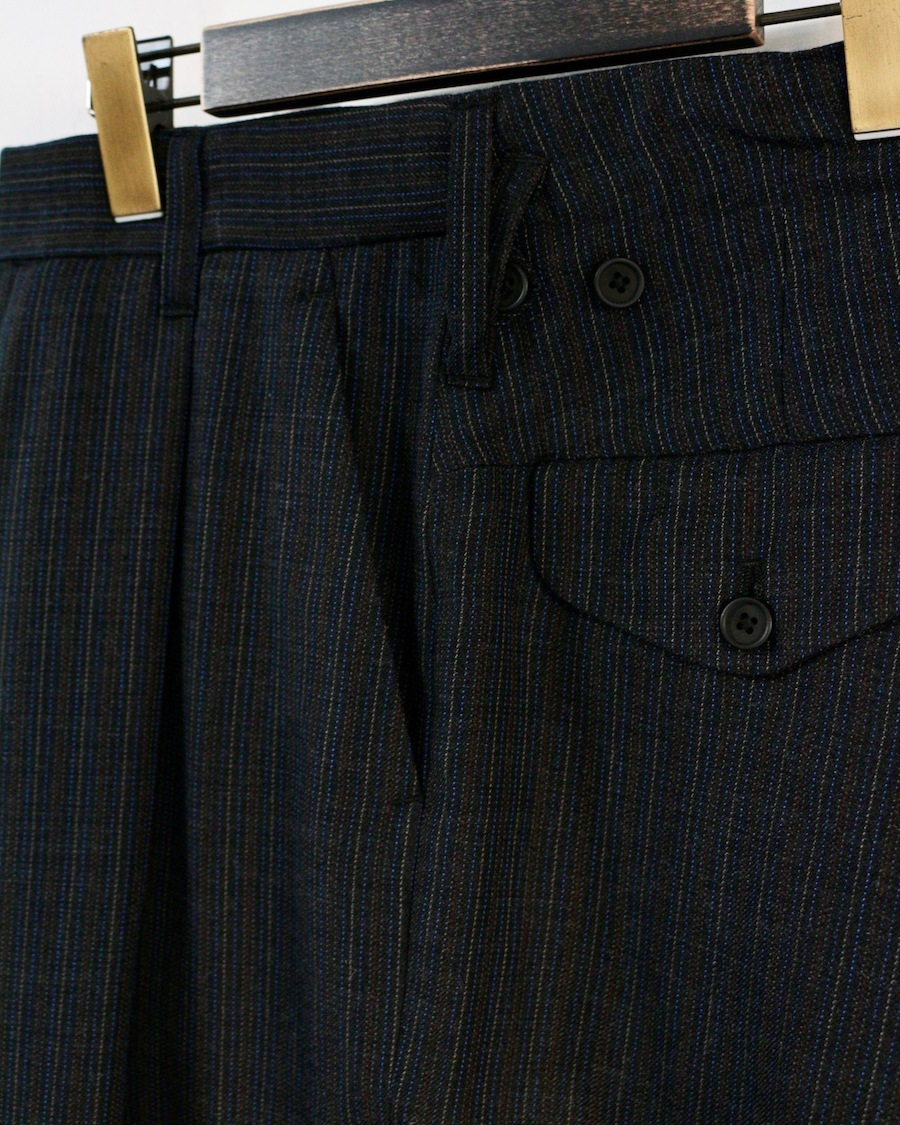 MAATEE&SONS ミリタリースラックス　1 MAATEE＆SONS ミリタリー スラックス, Black – Navyblue