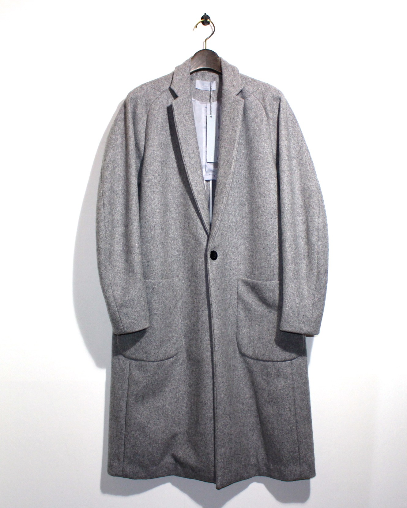 Juha ユハ Long Chester Light Melton ロングチェスターコート