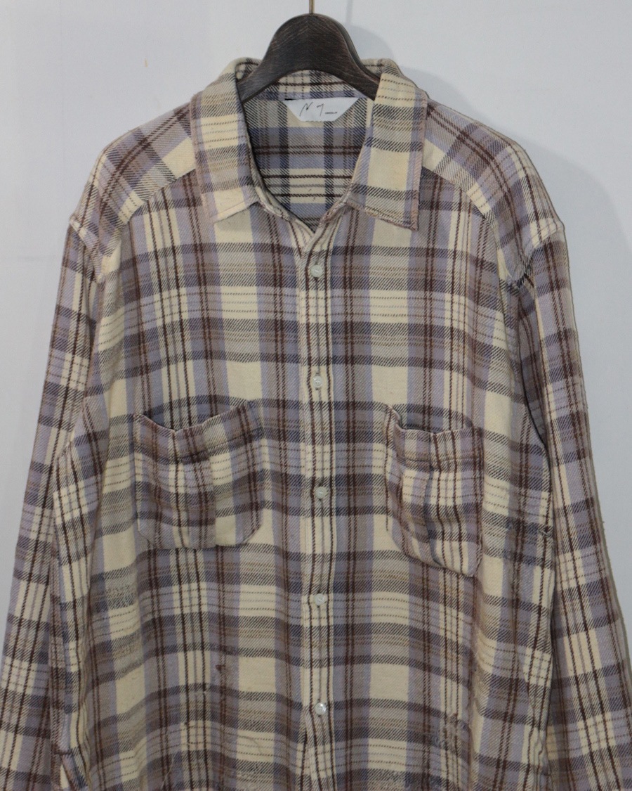 ANCELLM (󥻥) | NEL CHECK OVER WORK SHIRT - 