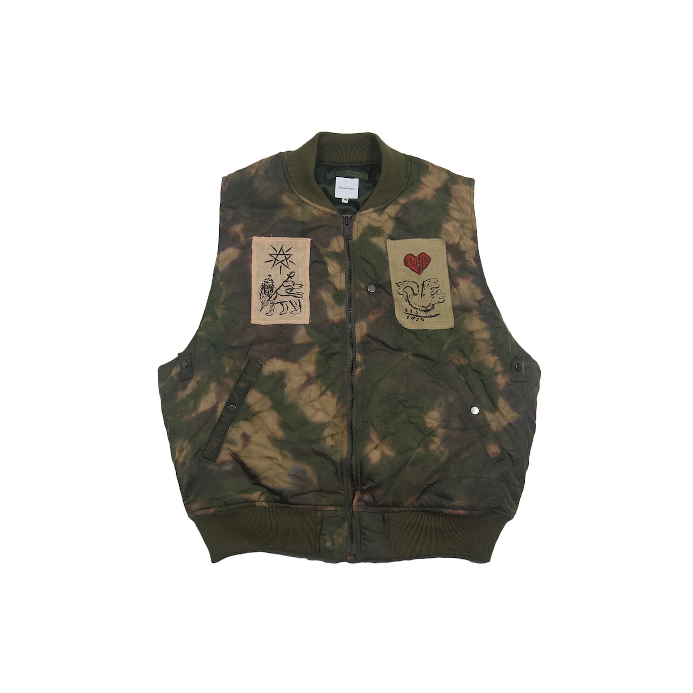 Sasquatchfabrix. (サスクワァッチファブリックス) | FLIGHT VEST “THE DOVE OF PEACE”  (フライトベスト “ザ ドーブ オブ ピース”) - TIE DYE-LINKS