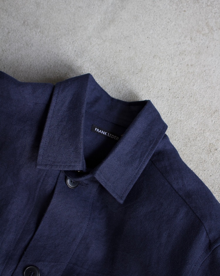 FRANK LEDER (�ե�󥯥꡼����) | WASHED OLD LINEN COVERALL (�����å���ɥ�����ɥ�ͥ� ���С�������) - NAVY