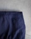 FRANK LEDER (�ե�󥯥꡼����) | WASHED OLD LINEN 2TUCK TROUSERS (�����å���ɥ�����ɥ�ͥ󣲥��å��ȥ饦����) - NAVY