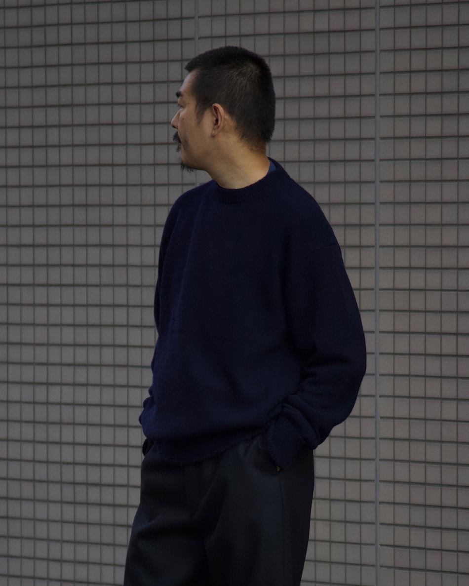 MAATEE&SONS (ޡƥɥ) | ǲSHETLAND ΢ߥ ҤäȤP/O SWEATER - NAVY