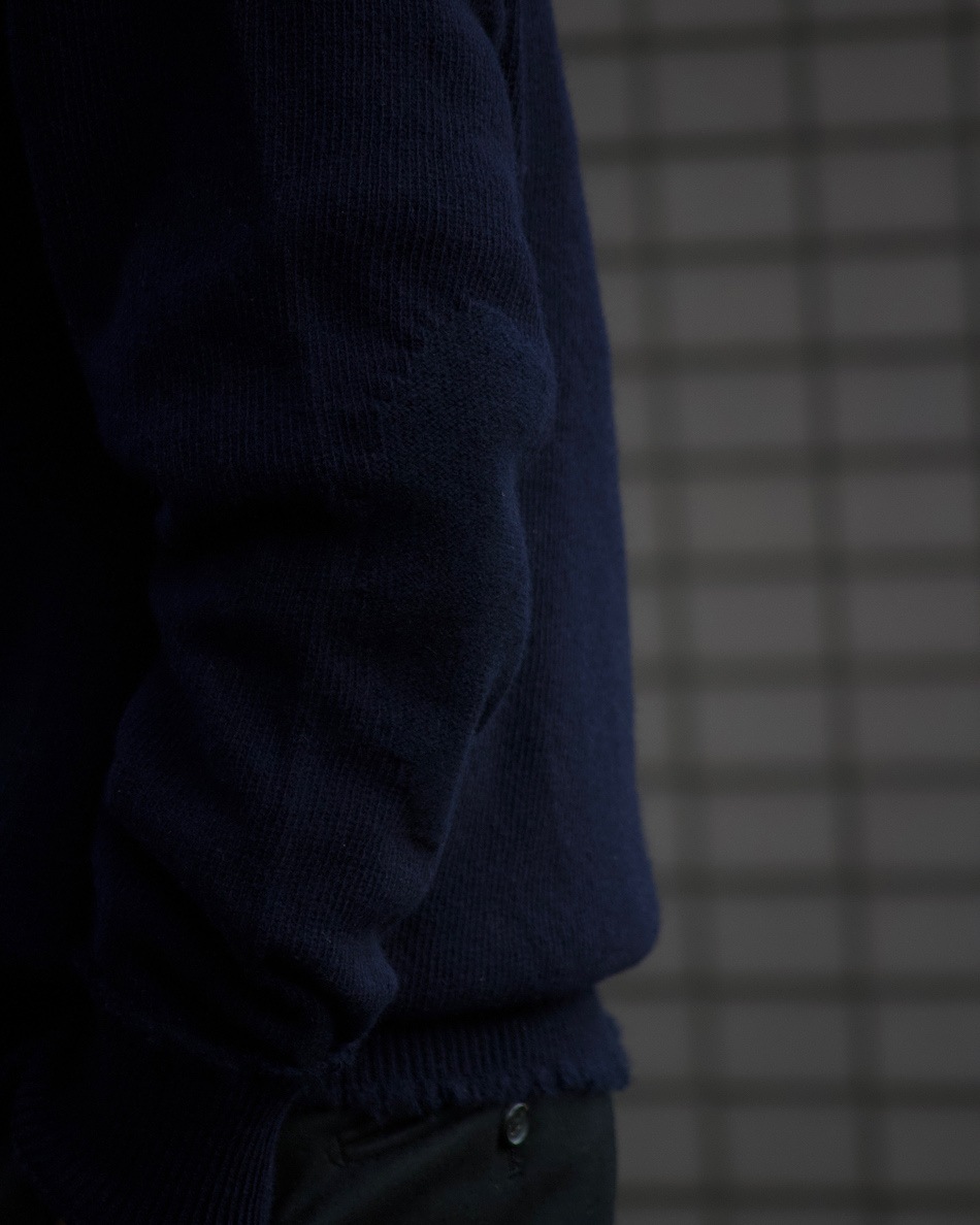 MAATEE&SONS (ޡƥɥ) | ǲSHETLAND ΢ߥ ҤäȤP/O SWEATER - NAVY