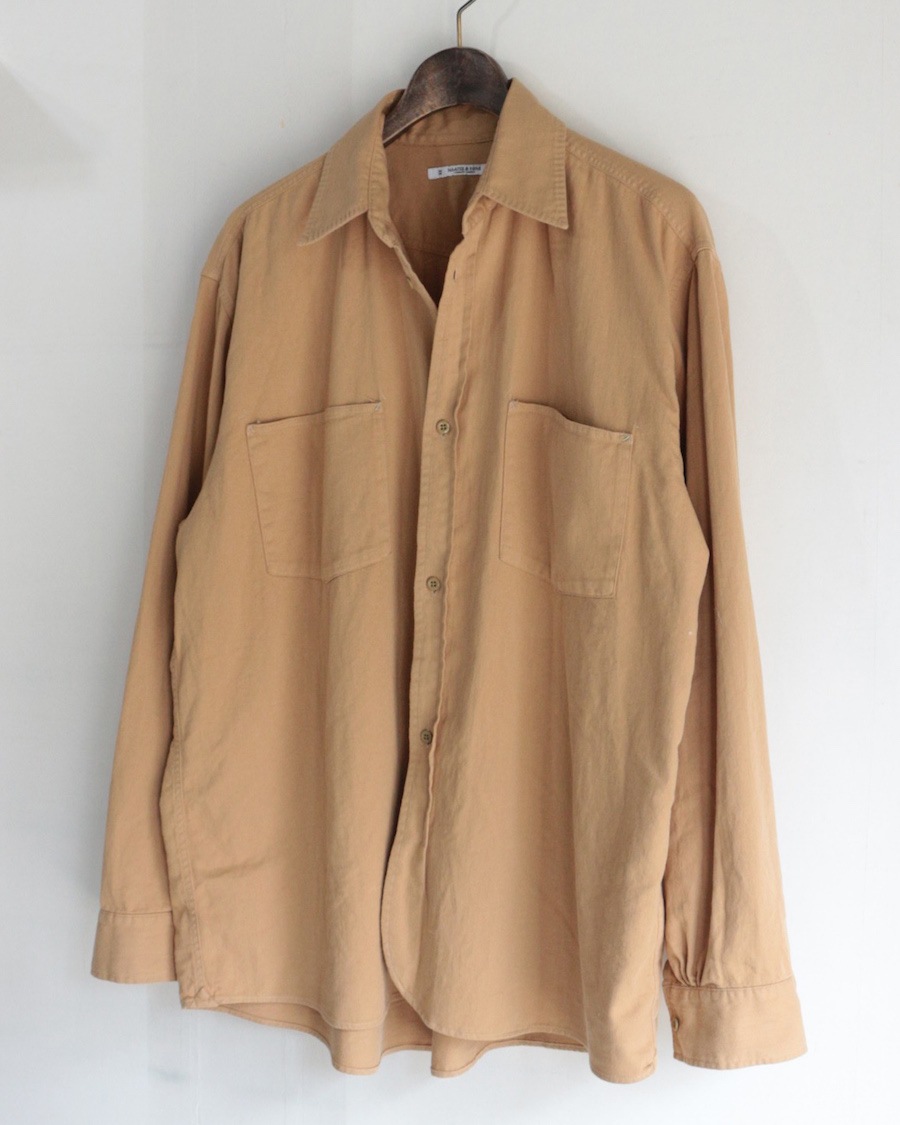 MAATEE&SONS (�ޡ��ƥ�������ɥ���) |  WORK SHIRTS COTTON VINTAGE / C/25 RED , C/63 CHINOBEIGE