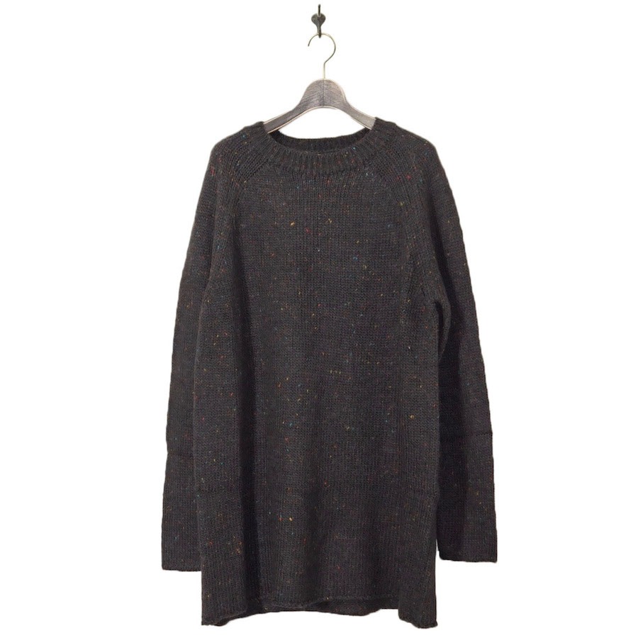 Sasquatchfabrix.(サスクワァッチファブリックス) | BELM HIGHNECK BIG KNIT(ベルムハイネック ビックニット) - BLACK-LINKS Sasquatchfabrix.(サスクワァッチファブリックス) | BELM HIGHNECK BIG KNIT(ベルムハイネック ビックニット) - BLACK-LINKS