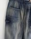 ANCELLM (���󥻥��) | ANC-PT149-A DENIM PAINTER SHORTS - INDIGO