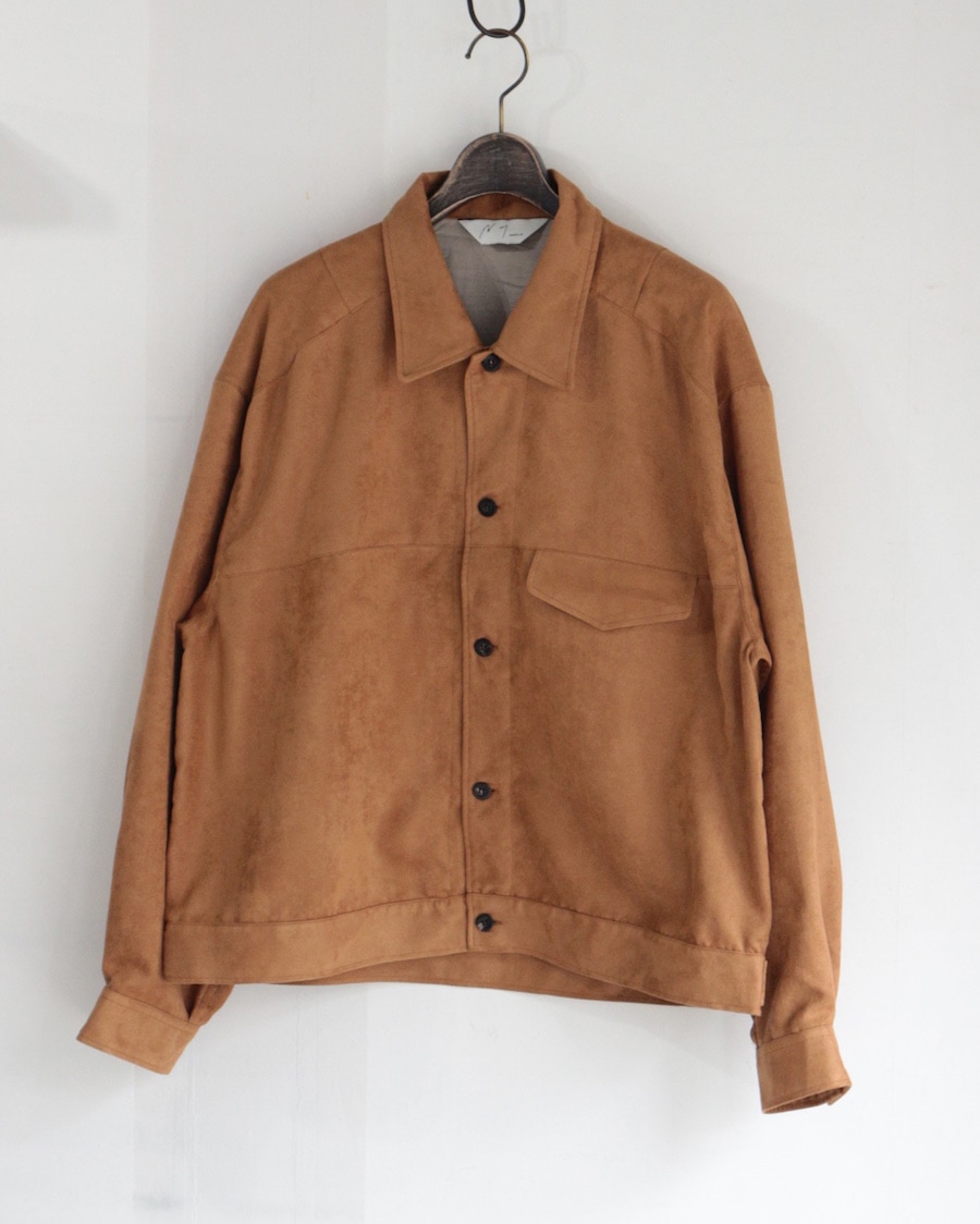 ジャケット・アウター ANCELLM VEAGAN SUEDE WORK SHIRT BLOUSON VEGAN SUEDE WORK SHIRT BLOUSON(BLACK) – ANCELLM