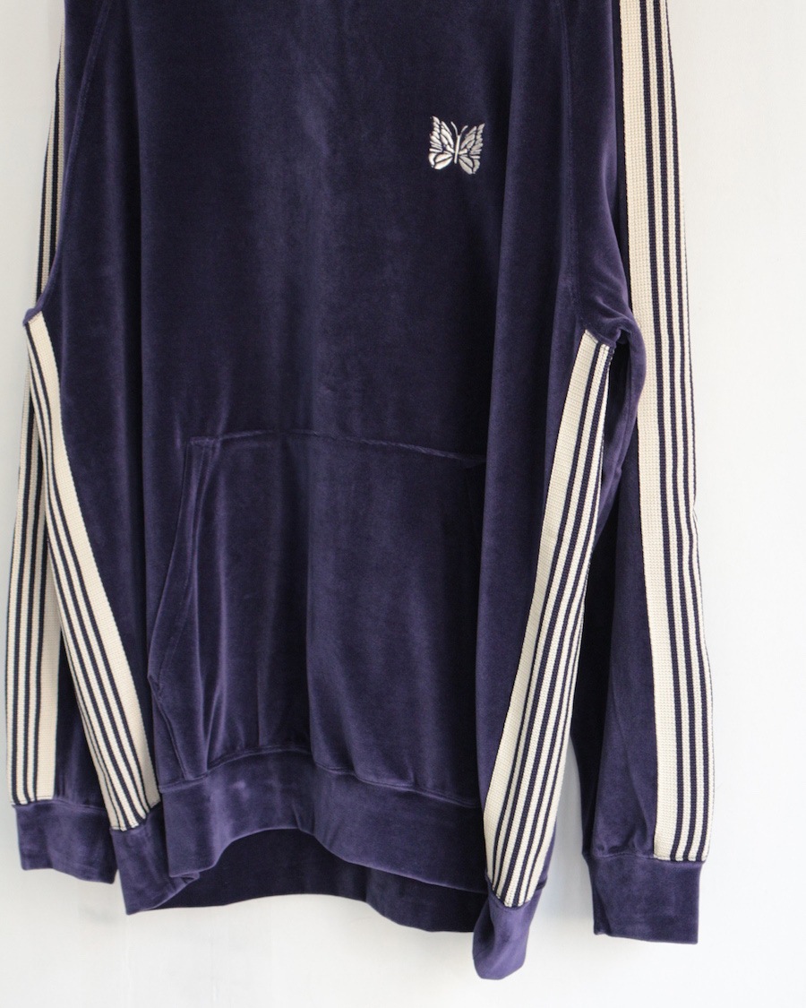 NEEDLES(�ˡ��ɥ륺) | Track Hoody - C/Pe Velour (�ȥ�å��ա��ǥ� -���åȥ�/�ݥꥨ���ƥ�٥���) - NAVY