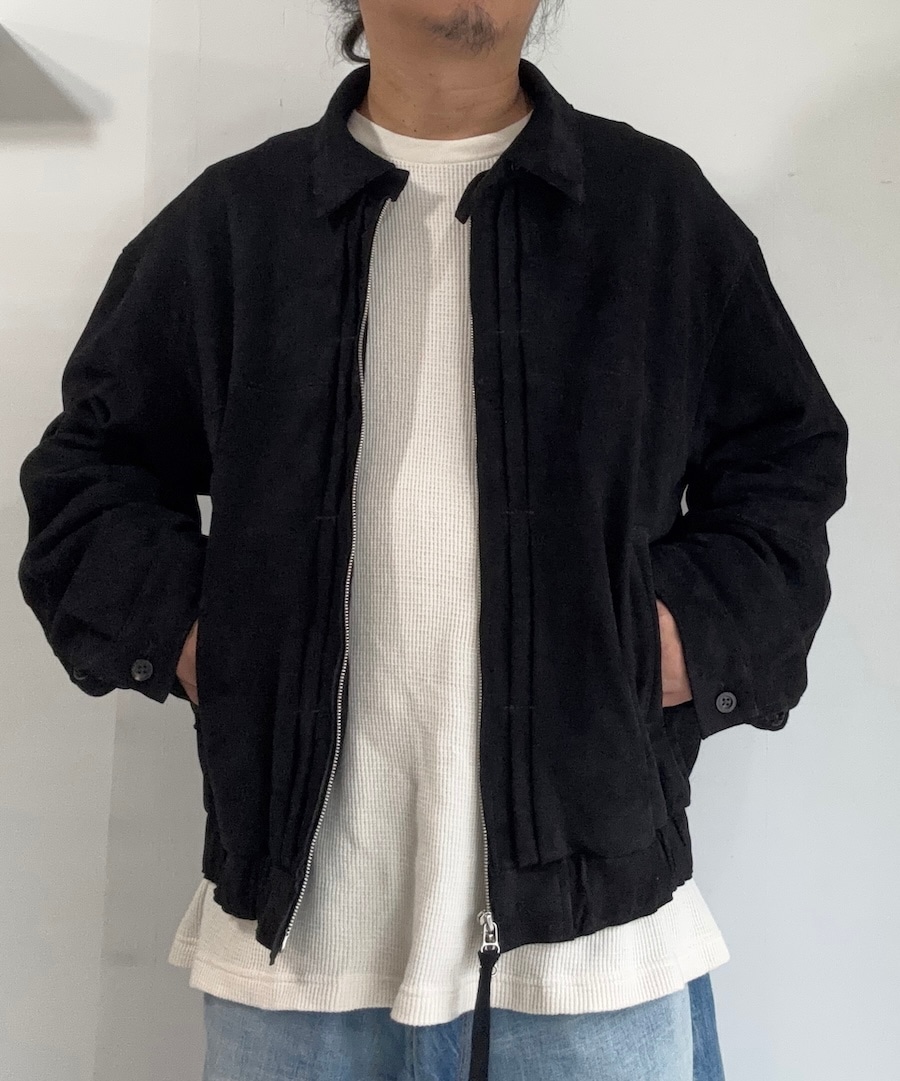 ANCELLM (���󥻥��) | GEEP TUCK JACKET | BLACK