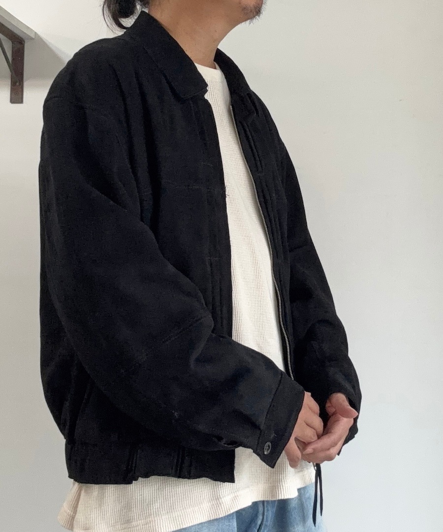 ANCELLM (���󥻥��) | GEEP TUCK JACKET | BLACK