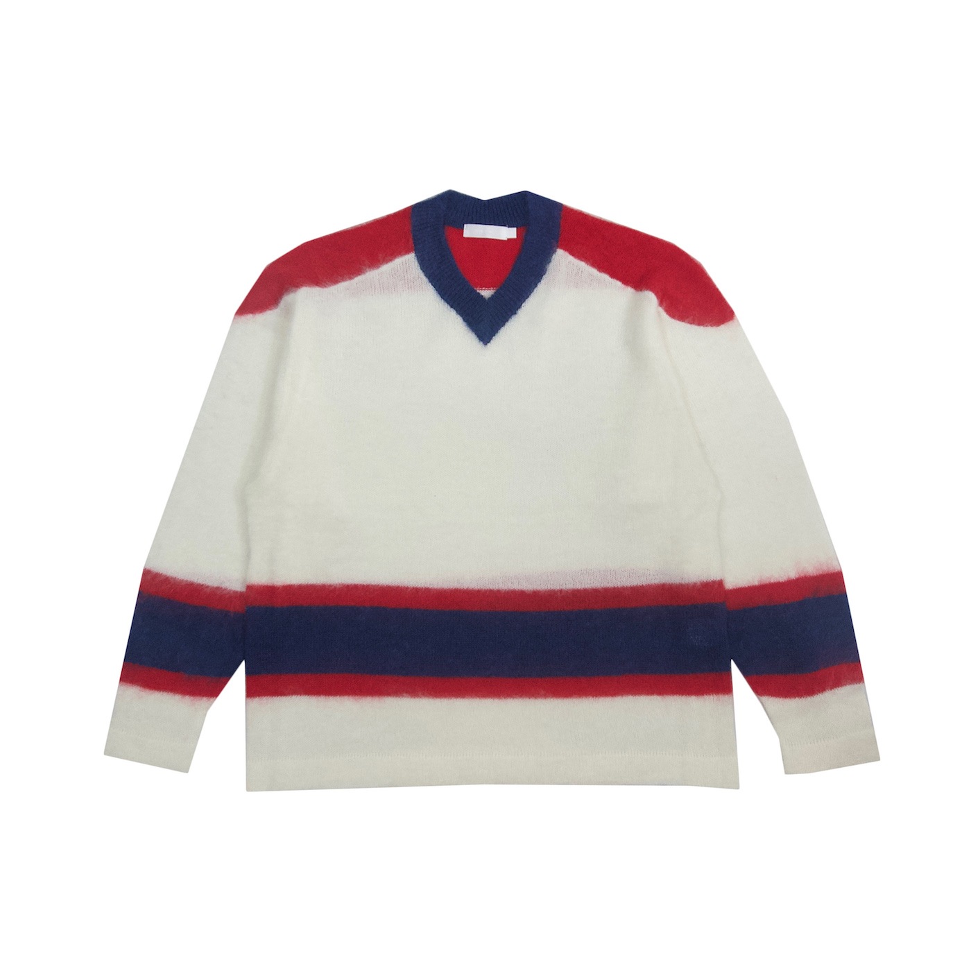 ROTOL (ȥ) | MOHAIR HOCKEY KNIT (إۥå˥å) - WHITE