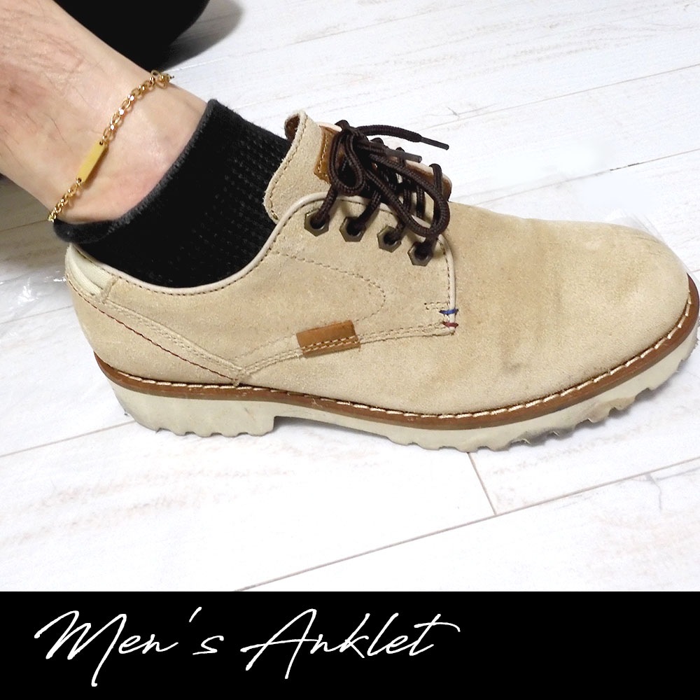 ペアブレスレット/アンクレット【2WAY仕様】サージカルステンレス【つけっぱなし】ゴールド プレート close to me St ペアアクセサリー