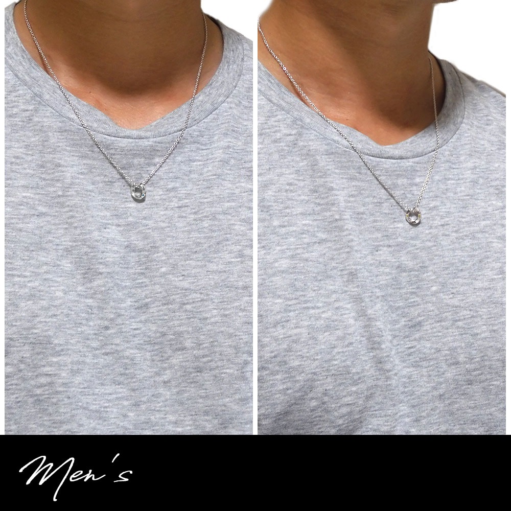 【LOVER'S 限定】 ネックレス 【誕生石入り】 SILVER-M 【Eternal (永遠)】シルバー925 close to me