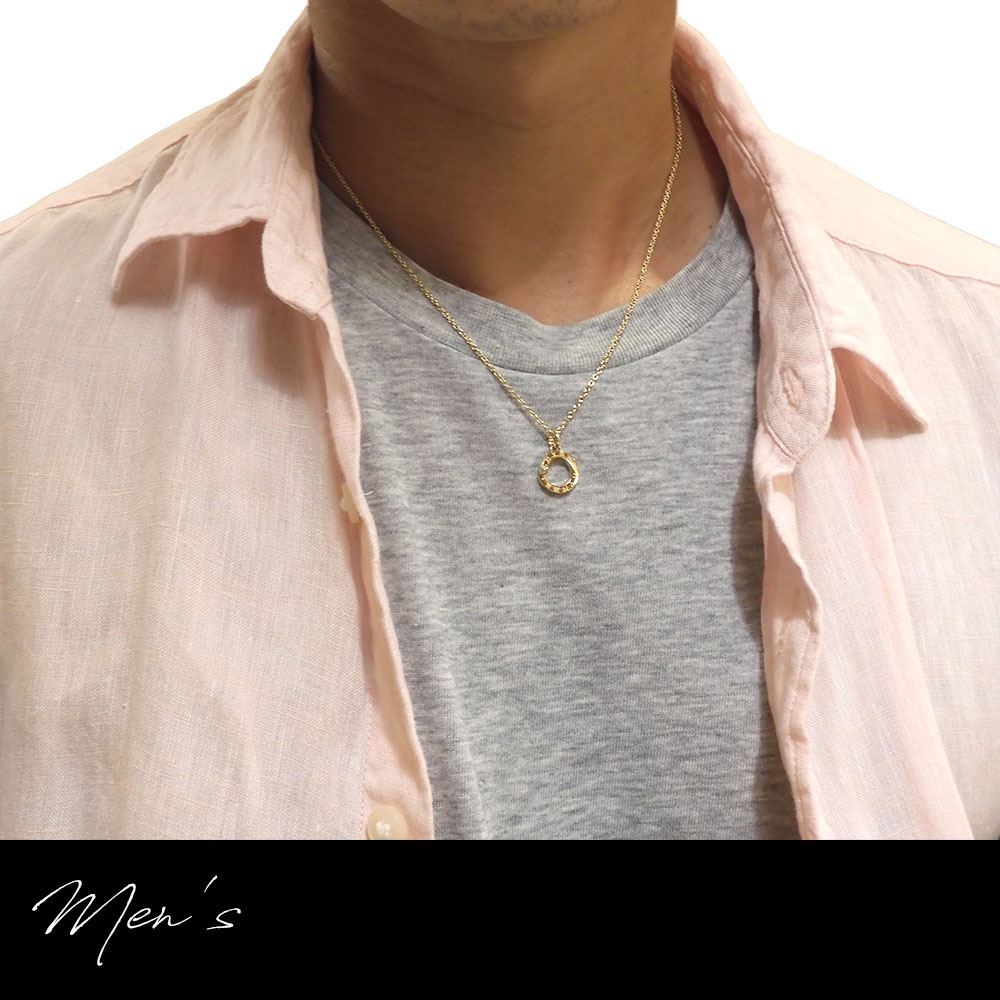 ペアネックレス ゴールド 【ダイヤモンド】 重なるペア サージカルステンレス 【インフィニティ(無限)】 close to me St ペアアクセサリー