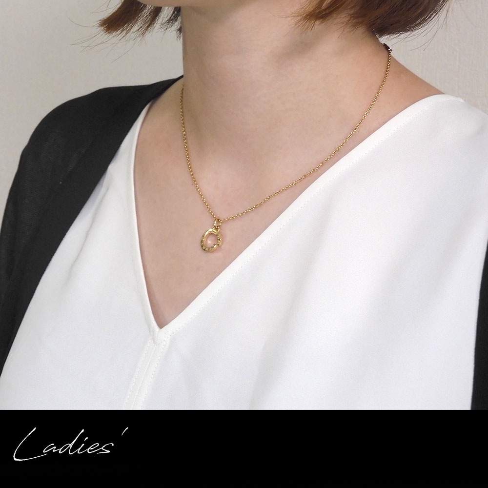 ペアネックレス ゴールド 【ダイヤモンド】 重なるペア サージカルステンレス 【インフィニティ(無限)】 close to me St ペアアクセサリー