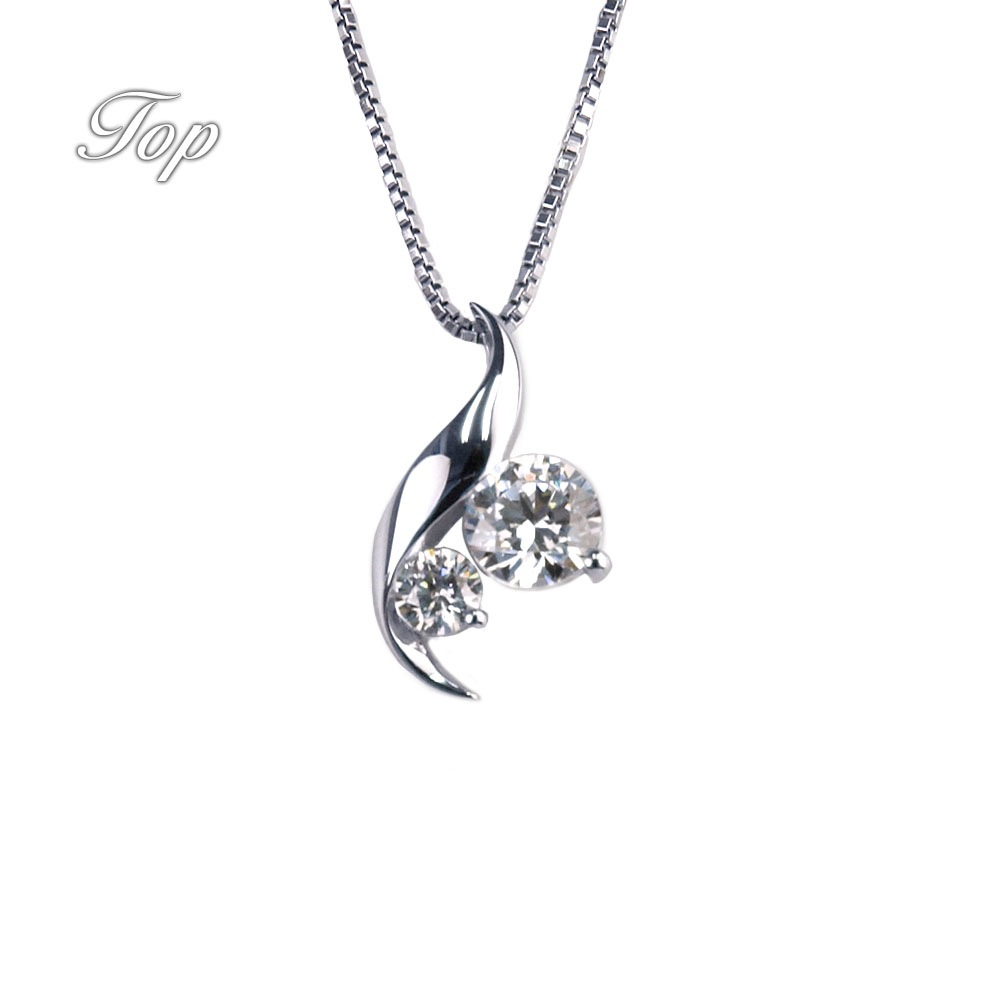 テディベア付き レディース ネックレス【ダイヤのような輝き】スーパーキュービックジルコニア シルバー925 プレゼントやギフトにピッタリ Cheri