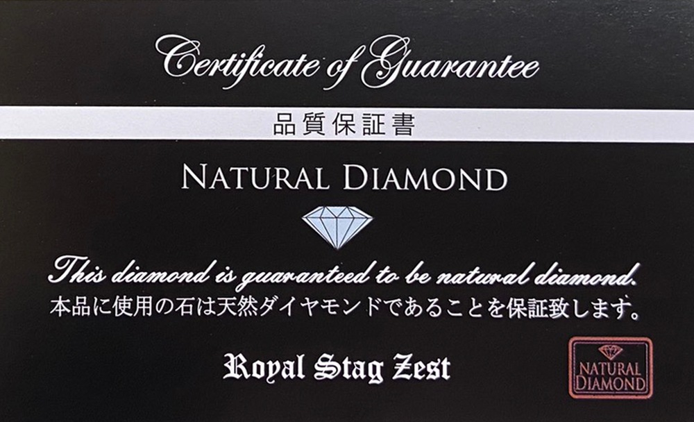 ペアリング ゴールド ダイヤモンド クロス 金 十字架 K23 RGP シルバー925 Royal Stag Zest ペアアクセサリー