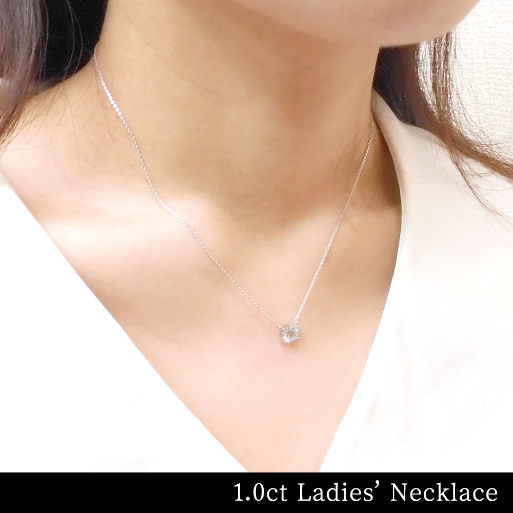 テディベア付き レディース ネックレス【一粒ペンダント】 1.0ct相当【スーパーCZ】シルバー925  プレゼントやギフトにピッタリ 『さり気ない 上品さ』Cheri