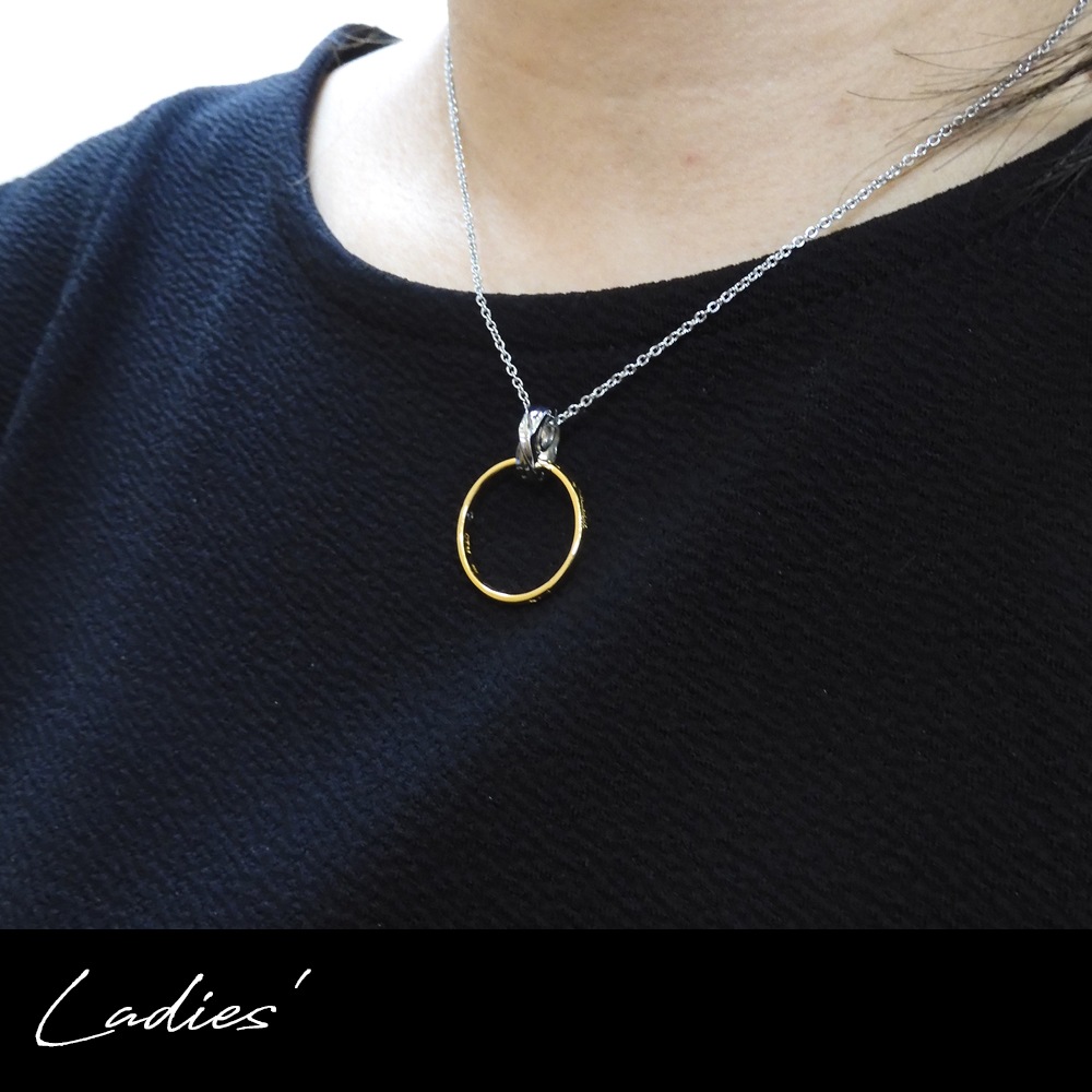 チェーン付き リングホルダー close to me リング型 ティアドロップ 指輪用 金属アレルギー対応 サージカルステンレス