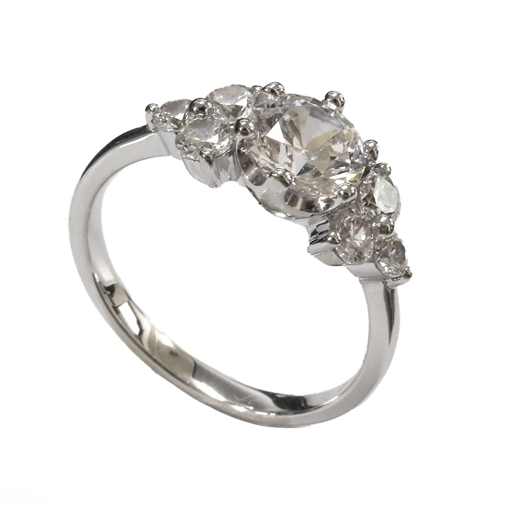 スーパーキュービックジルコニア 大粒 ファッションリング シルバー925 プレゼント ギフト プレゼント レディース Cheri シェリ SR37-004