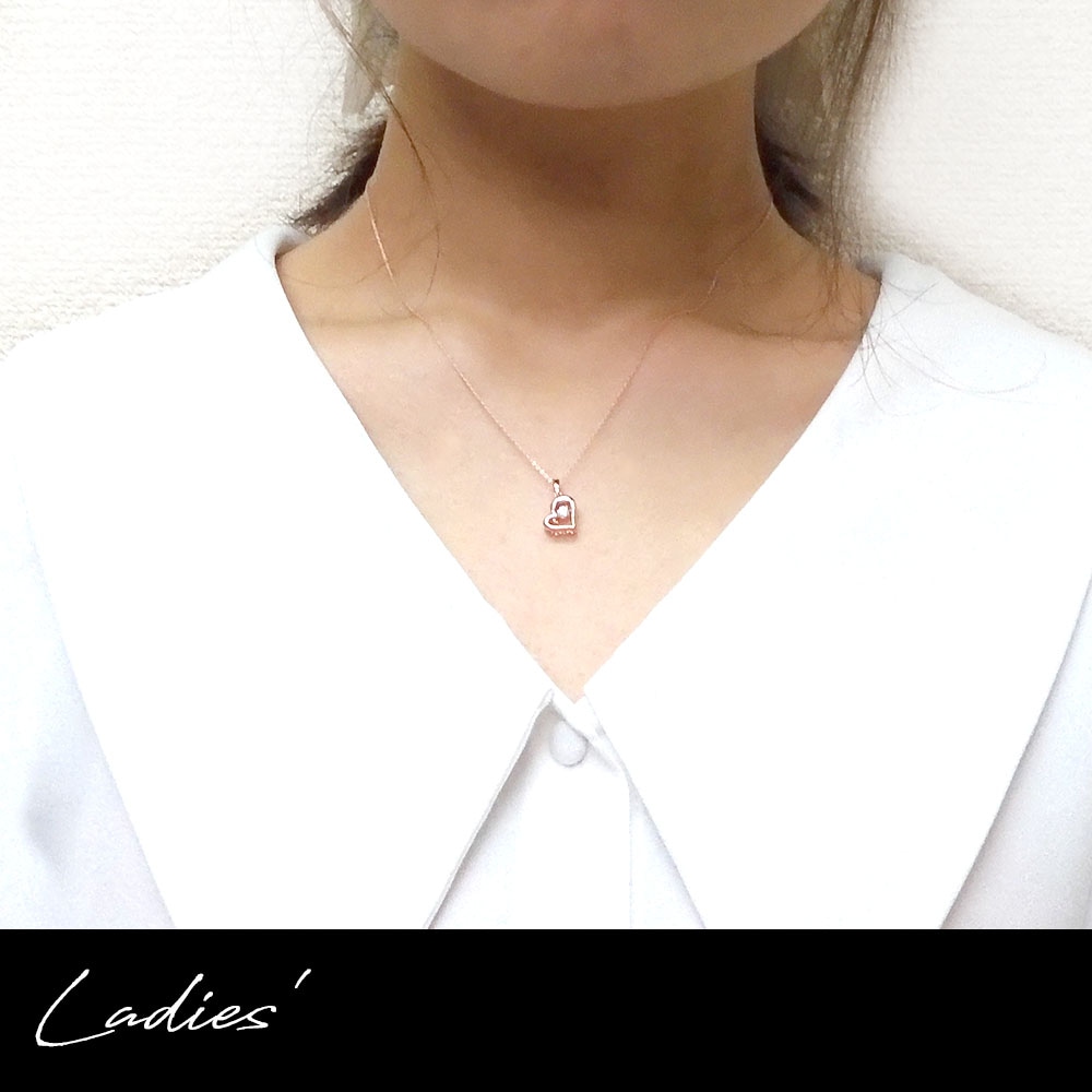 ペアネックレス【ダイヤモンド】【ダンシングストーン】スーパーCZ 合わさるペア close to me ペアアクセサリー