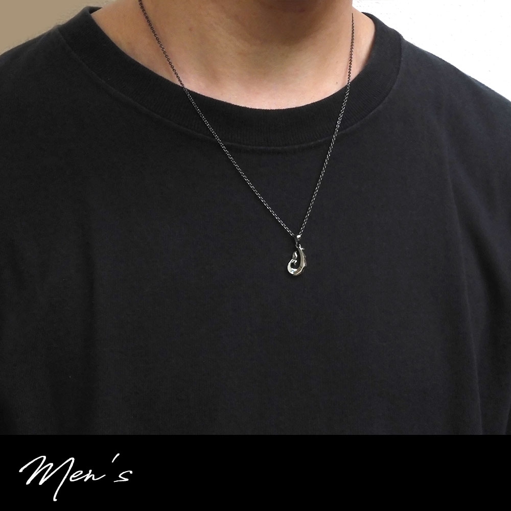 ペアネックレス close to me (クロストゥーミー) シルバー 合わせてハート ホエールテール イルカ フィッシュフック ブルーダイヤモンド SN13-257-258