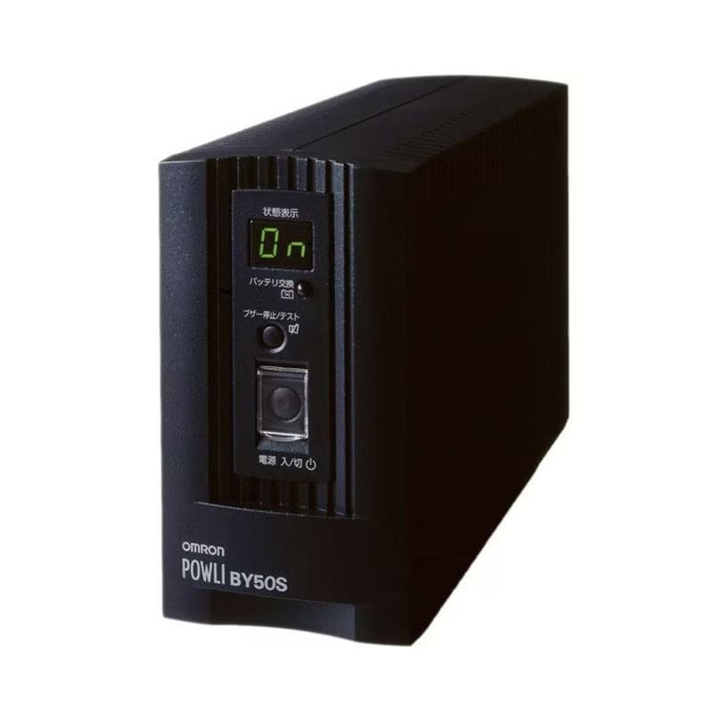 オムロン UPS 無停電電源装置 BY50S ( 500VA 300W 5.5A/6.5A 小型 軽量 正弦波出力 NEMA 5-15R×4個 自然空冷 約4.5kg)
