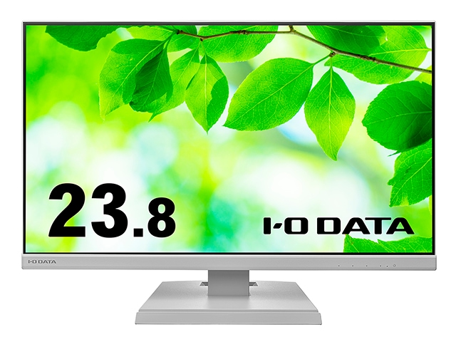 I-O DATA アイ・オー・データ モニター LCD-A241DW (23.8インチ フルHD ADS 非光沢 HDMI アナログRGB 内臓スピーカー チルト エンハンストカラー Vesa 抗菌 5年間保証) ホワイト