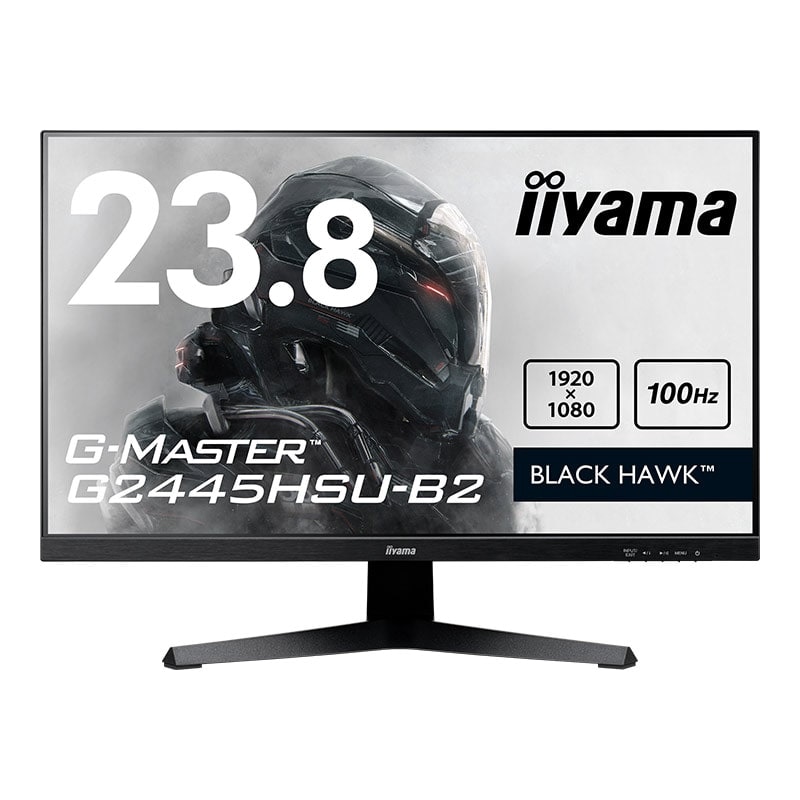 iiyama イイヤマ ゲーミングモニター ディスプレイ G-MASTER G2445HSU-B2 (23.8インチ FHD 非光沢 IPS HDMI DisplayPort チルト VESA 内蔵スピーカー 3年間保証)