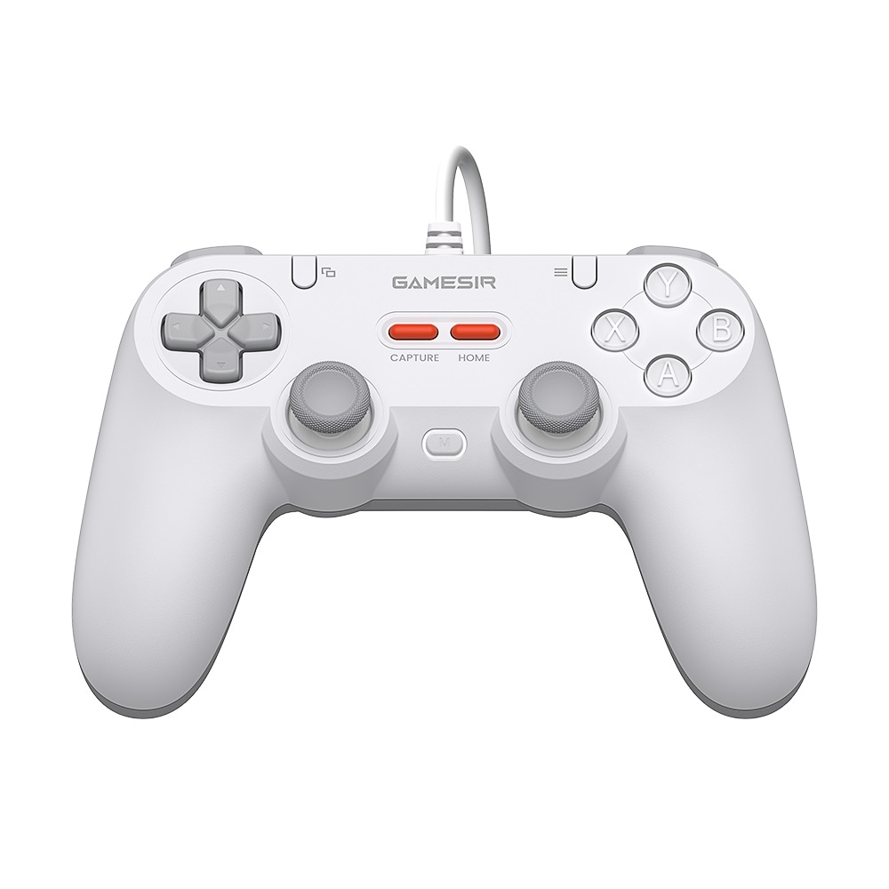GameSir Tegenaria Lite White 有線 ゲームコントローラー ( Switch Switch2 Windows PC Android iOS 左右対称 メンブレン ターボ マクロ マッピング バイブレーションあり 1年間保証 )