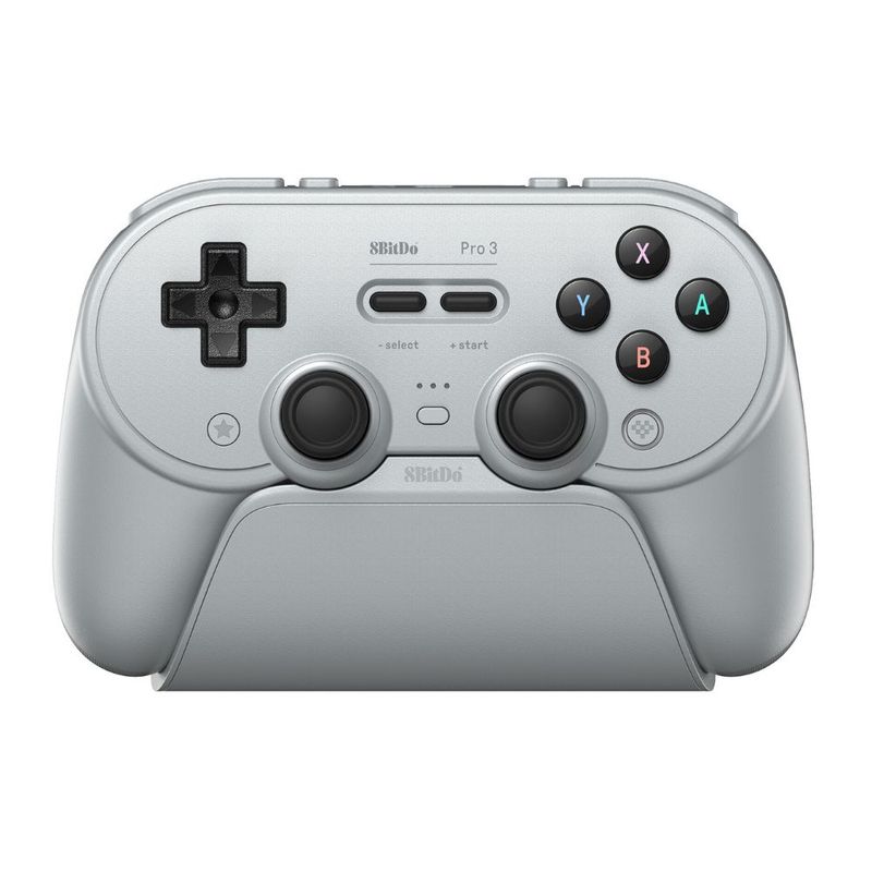 8BitDo Pro 3 Bluetooth Gray 無線 有線 ゲームコントローラー ( Switch Switch2 WindowsPC Android Apple Bluetooth 2.4GHz USB Type-C to Type-A バイブレーションあり 充電台つき )