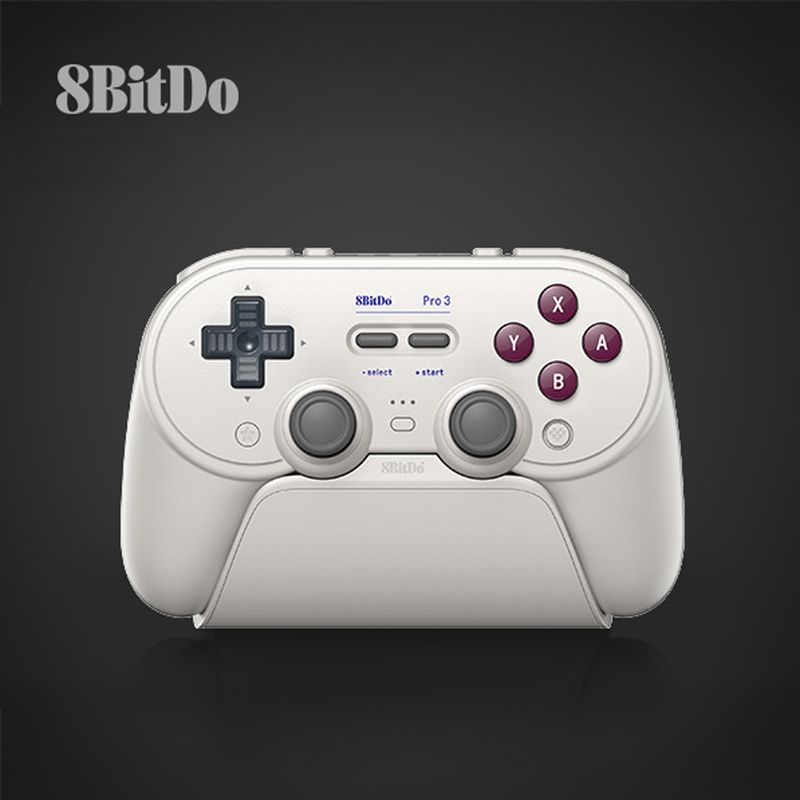 8BitDo Pro 3 Bluetooth Classic 無線 有線 ゲームコントローラー ( Switch Switch2 WindowsPC Android Apple Bluetooth 2.4GHz USB Type-C to Type-A バイブレーションあり 充電台つき )