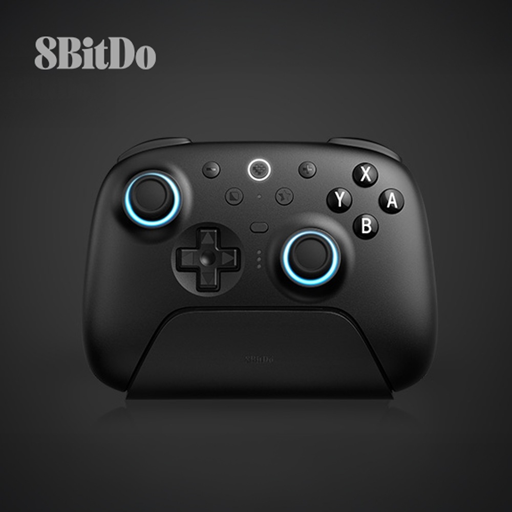 8BitDo Ultimate 2 Bluetooth Black 無線 有線 ゲームコントローラー ( Switch Switch2 Windows PC Bluetooth 2.4GHz USB ターボ バイブレーションあり 充電台つき )