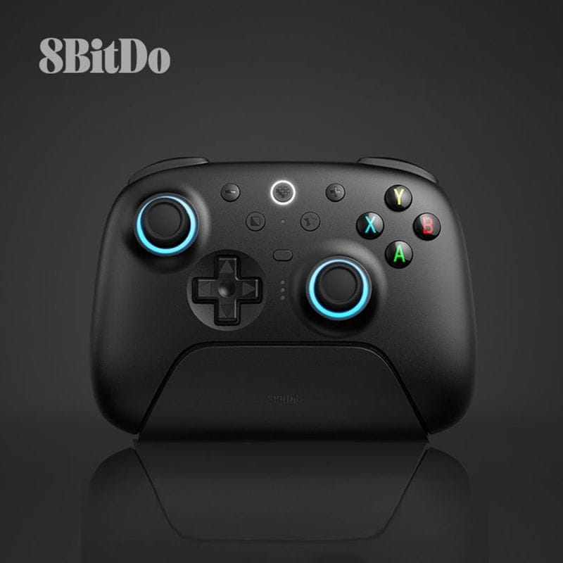 8BitDo Ultimate 2 Wireless Black 無線 有線 ゲームコントローラー ( Windows PC Mac OS Android iOS Bluetooth 2.4GHz USB 充電台つき )