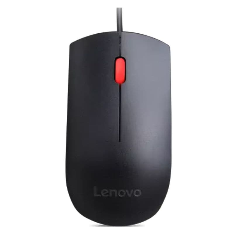 レノボ・ジャパン Lenovo USB エッセンシャルマウス 4Y50R20863 ( 有線USB接続 解像度：1600dpi フルサイズマウス 両手利き用 ) ブラック