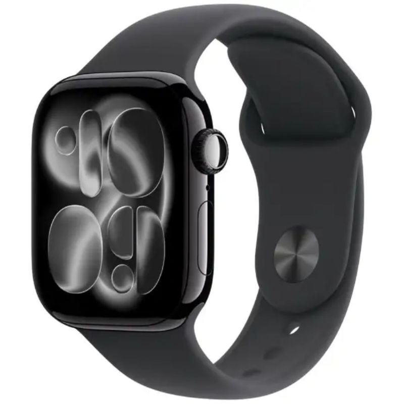 Apple Watch Series 11 GPSモデル 42mm MEQT4J/A (ジェットブラックアルミニウムケース ブラックスポーツバンド S/M付) 国内正規品