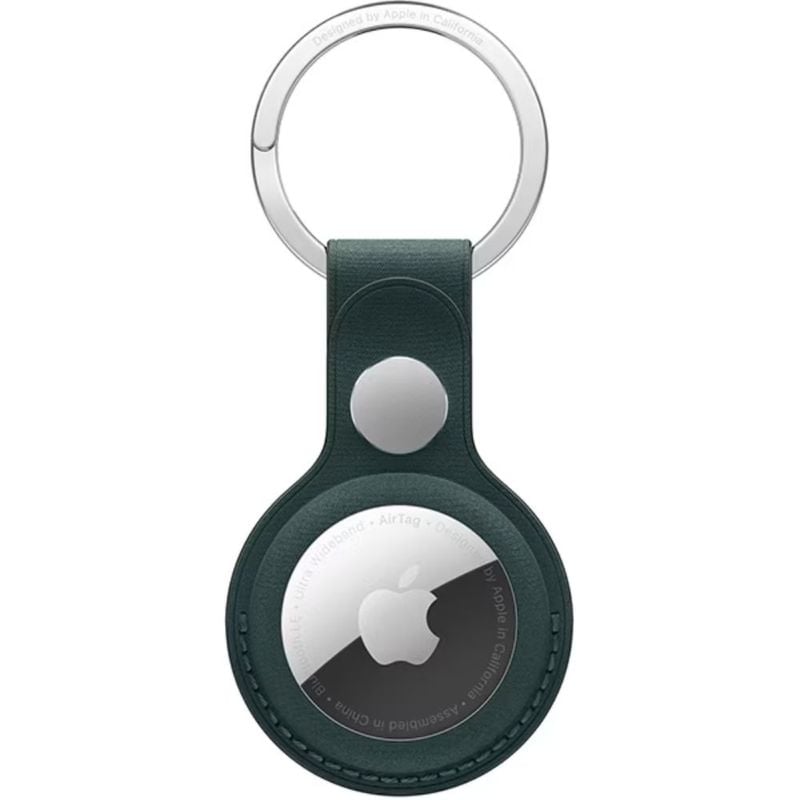 Apple アップル AirTag ファインウーブン キーリング  ケース キーホルダー ダークグリーン MA7J4FE/A 国内正規品