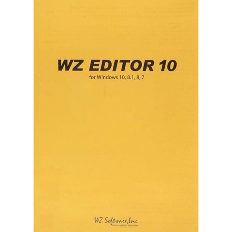 WZソフトウェア WZ EDITOR 10 CD-ROM版(Windows10 Windows8.1 Windows8 Windows7)