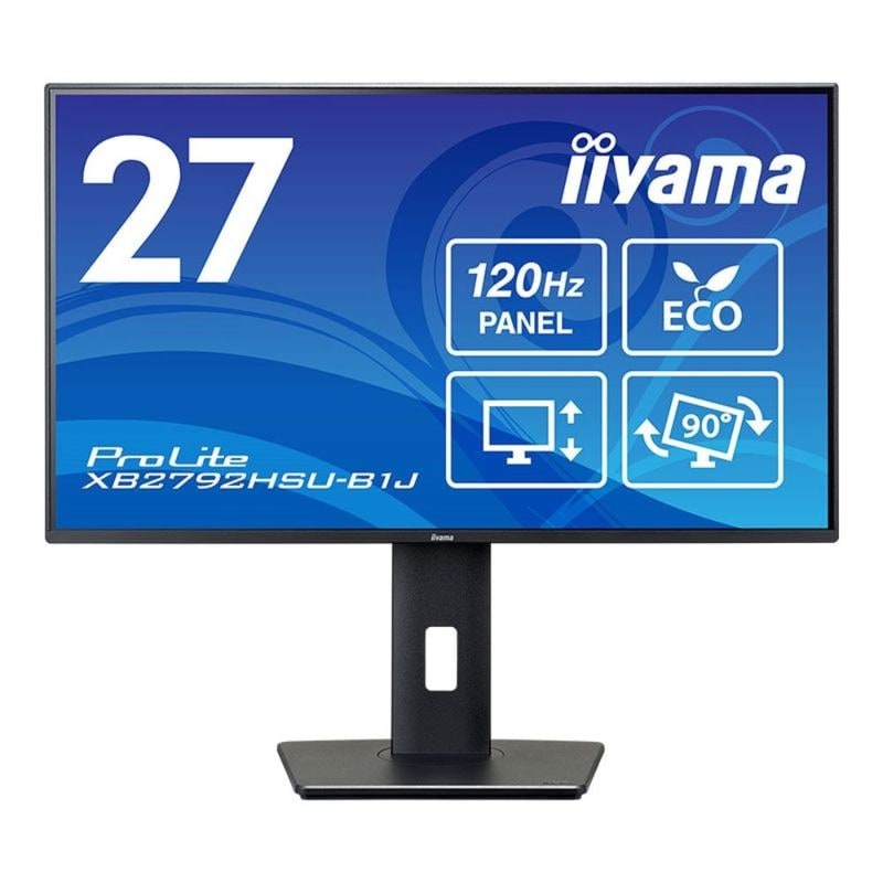 iiyama イイヤマ モニター ディスプレイ ProLite XB2792HSU-B1J(27型ワイド ケーブル付属 IPS FHD HDMI DisplayPort 昇降機能 スイベル ピボット チルト)ブラック