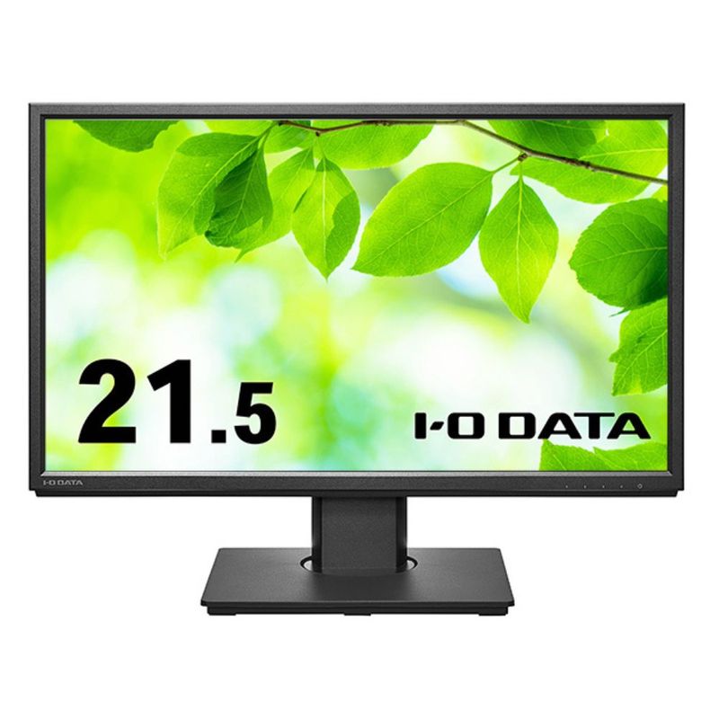I-O DATA  モニター LCD-DF221EDB-F (21.5型 FHD ADS 非光沢 HDMI DisplayPort アナログRGB チルト スイベル 昇降 回転 内蔵スピーカー VESA 5年間保証)ブラック