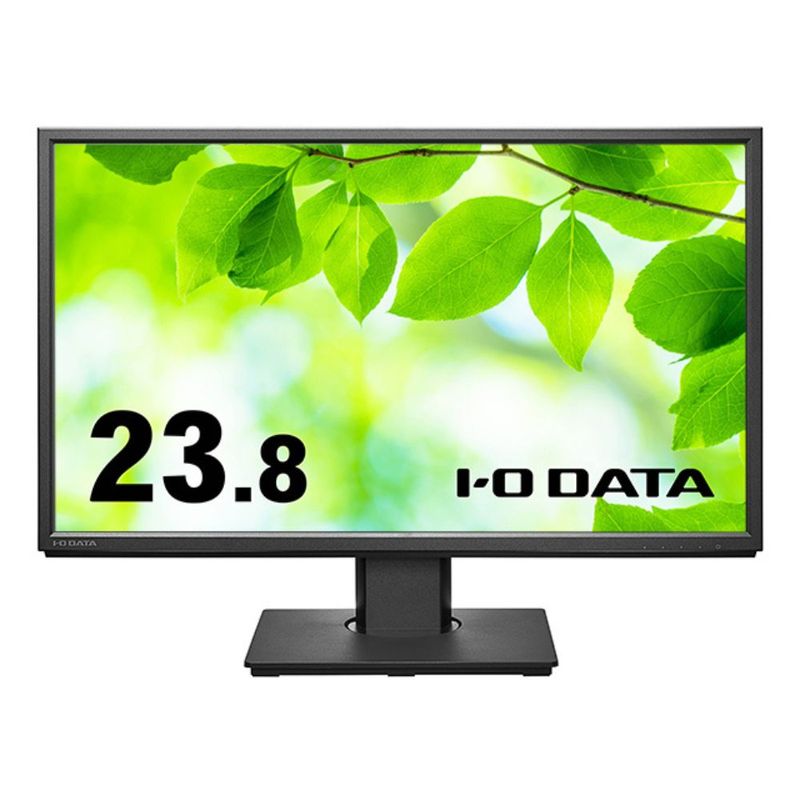I-O DATA モニター ディスプレイ LCD-DF241EDB-F (23.8型 FHD ADS 非光沢 HDMI DisplayPort アナログRGB チルト スイベル 昇降 回転 VESA 5年間保証)ブラック