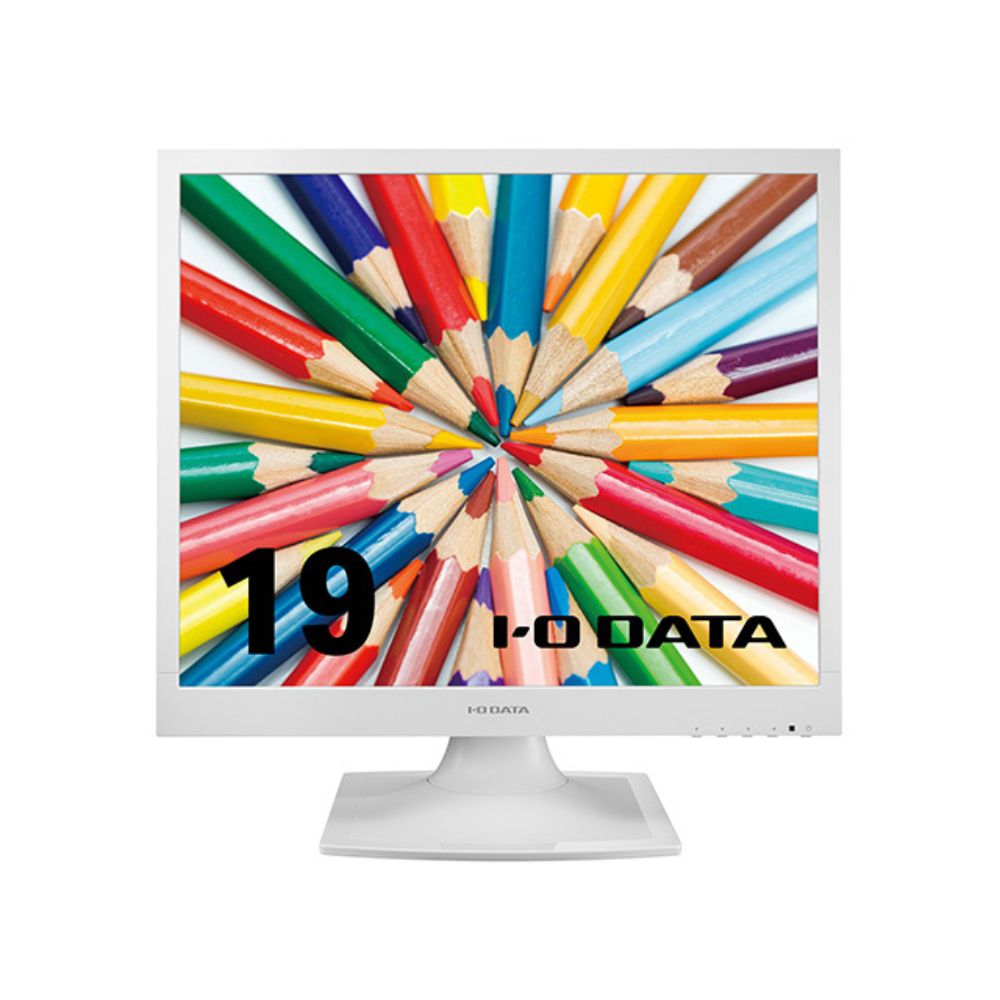 I-O DATA アイ・オー・データ モニター LCD-SAX191DW (19型 スクエア SXGA ADS 非光沢 アナログRGB DVI-D チルト 内蔵スピーカー VESA 5年間保証)ホワイト