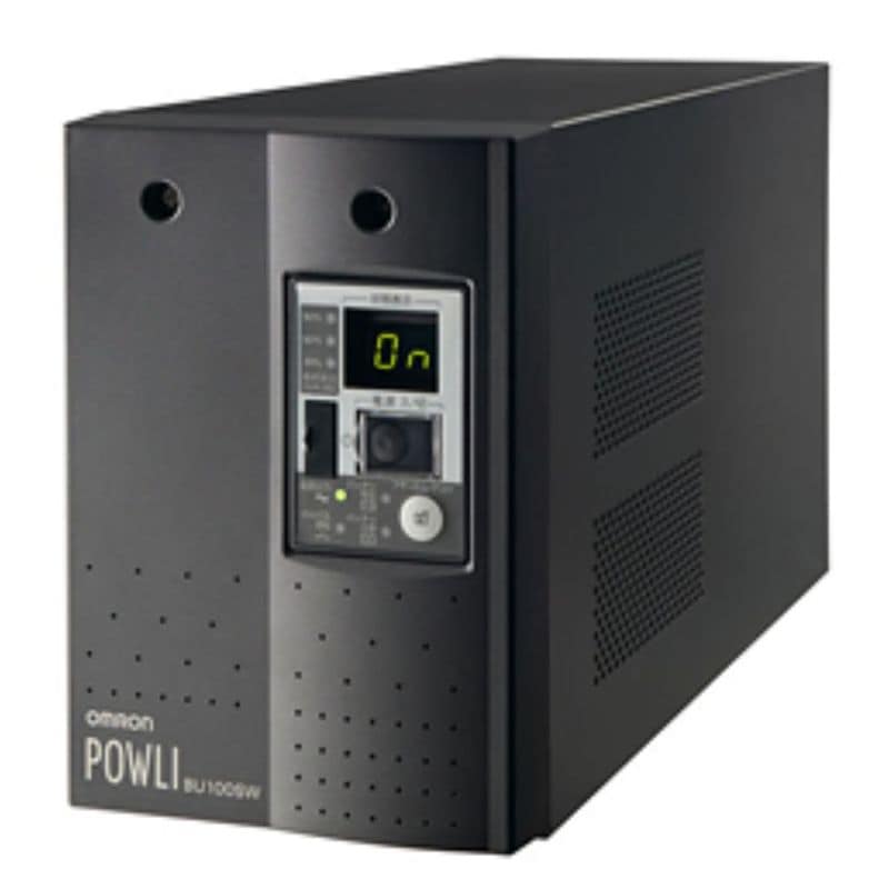 オムロン UPS 無停電電源装置 BU75SW ( 750VA 500W 8Ａ 10Ａ 据置型 正弦波出力 常時インバータ給電 5-15R×6個 強制空冷 保証3年間)