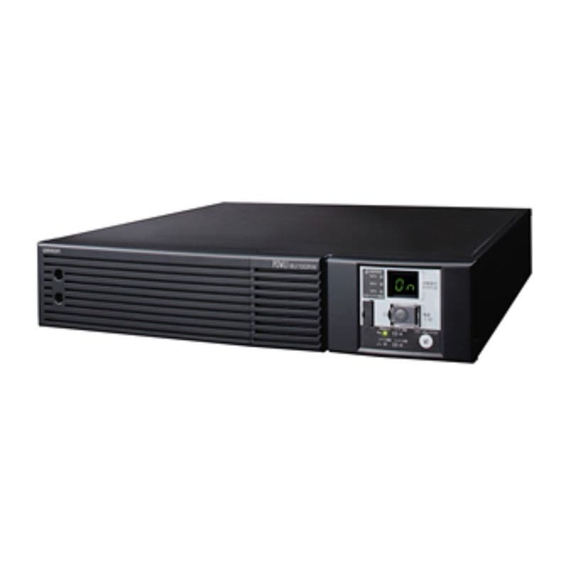 オムロン UPS 無停電電源装置 BU100RW ( 1000VA 800W 12Ａ 15A 据置型 正弦波出力 常時インバータ給電 5-15R×6個 強制空冷 保証3年間)